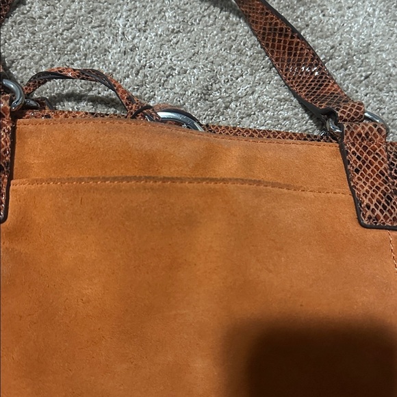 MK Suede Leather large shoulder bag - Picture 4 of 5